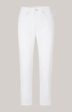 Tapered Jeans in Weiß