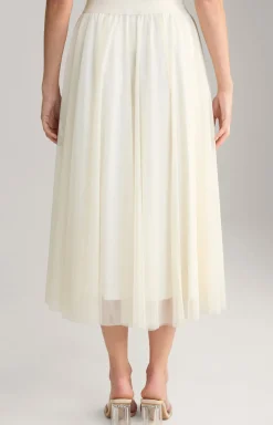 Tüllrock in Creme