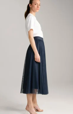Tüllrock in Navy