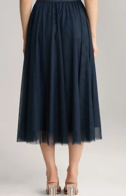 Tüllrock in Navy