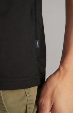 T-Shirt Alerio in Schwarz