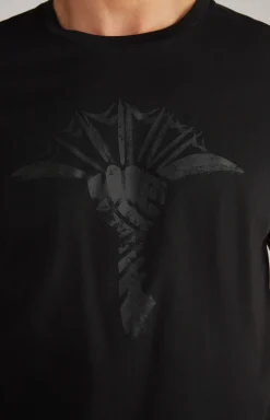 T-Shirt Alerio in Schwarz