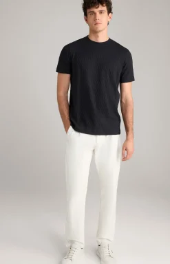 T-Shirt Bruce in Navy strukturiert