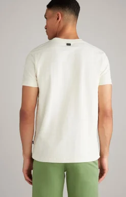 T-Shirt Carisio in Beige gestreift