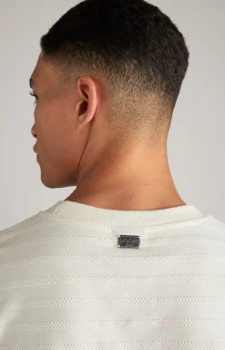 T-Shirt Carisio in Beige gestreift