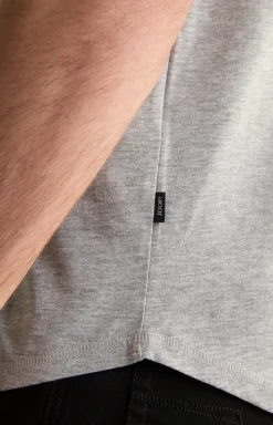 T-Shirt Cliff in Hellgrau