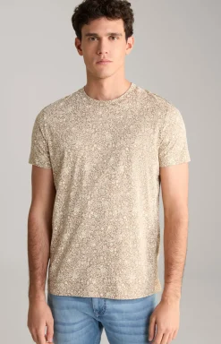 T-Shirt Crispo in Braun gemustert