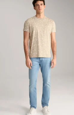 T-Shirt Crispo in Braun gemustert