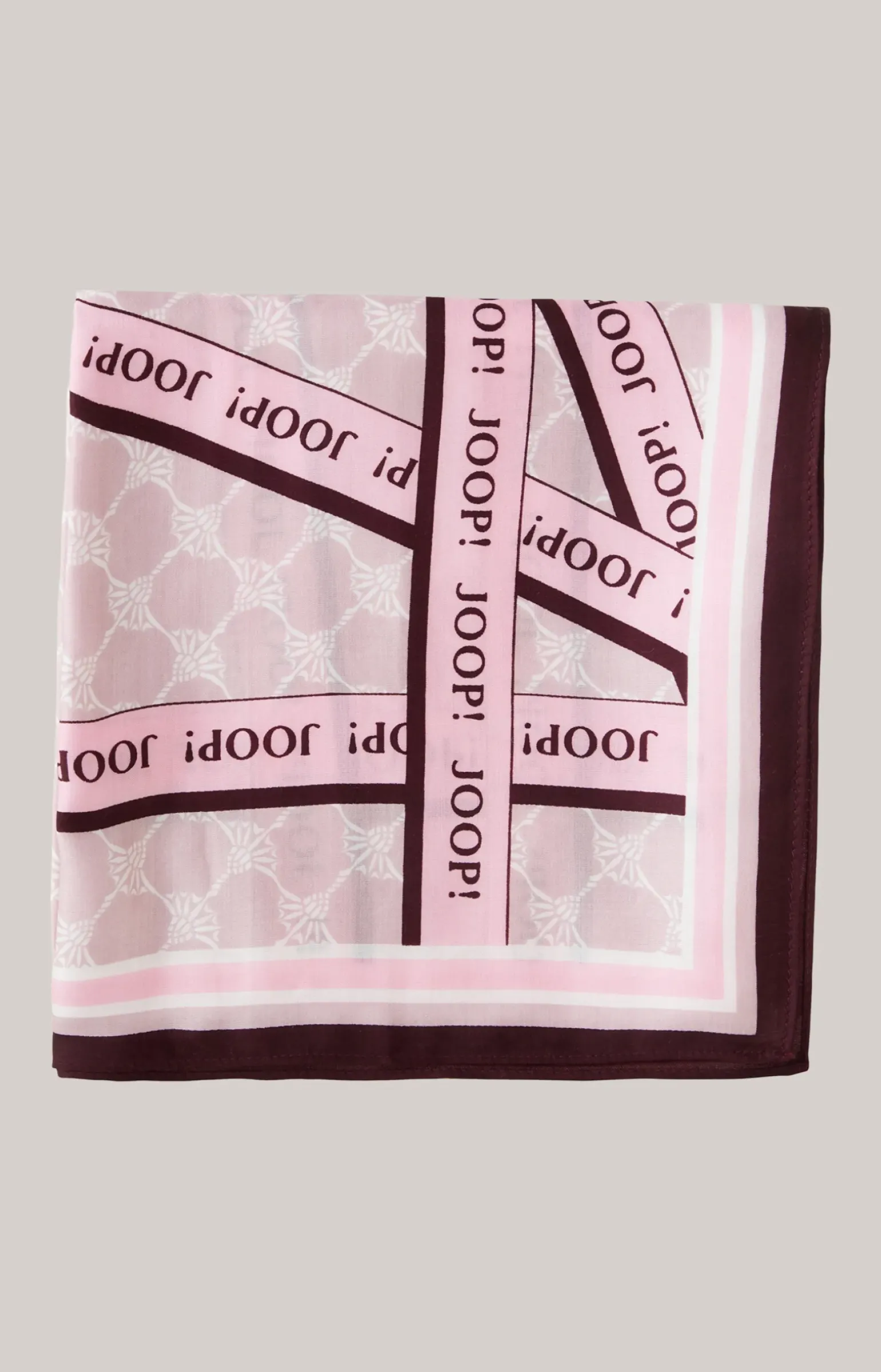 Tuch in Rosa gemustert