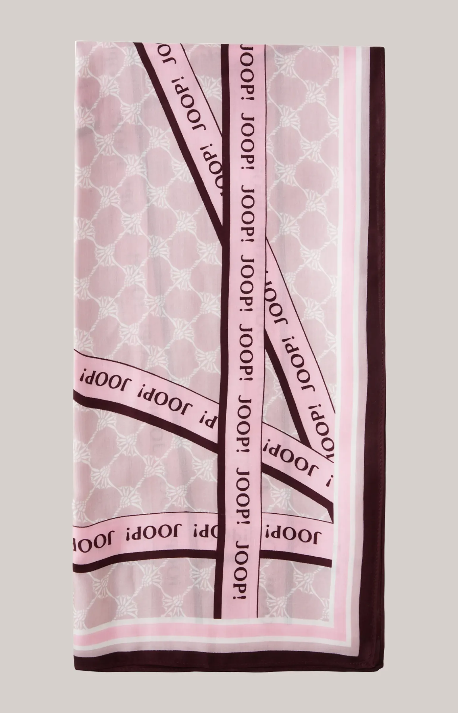 Tuch in Rosa gemustert