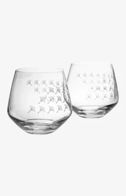 Wasserglas Faded Cornflower - 2er Set