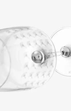 Weißweinglas Faded Cornflower - 2er Set in matt Weiß