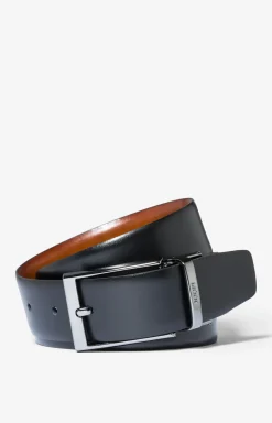 Wendegürtel in Cognac/Schwarz