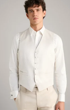 Weste Weazer in Creme gemustert