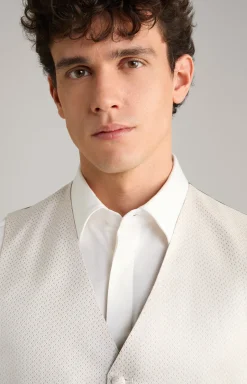 Weste Weazer in Creme gemustert