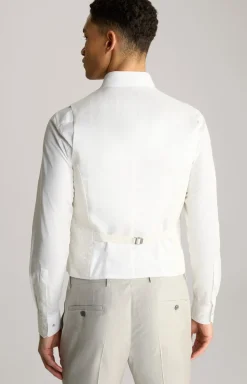 Weste Weazer in Creme gemustert