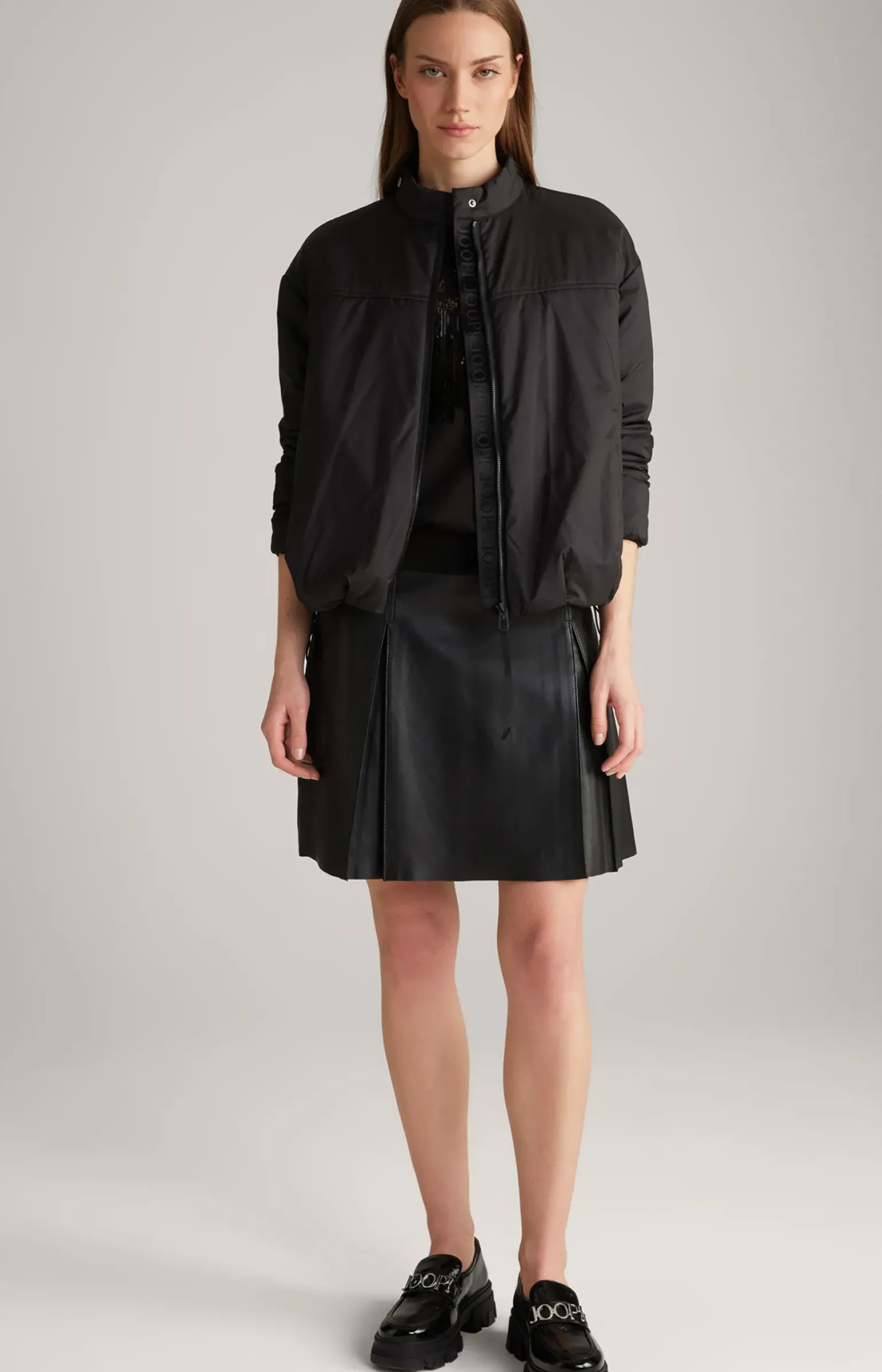 Windbreaker-Jacke in Schwarz