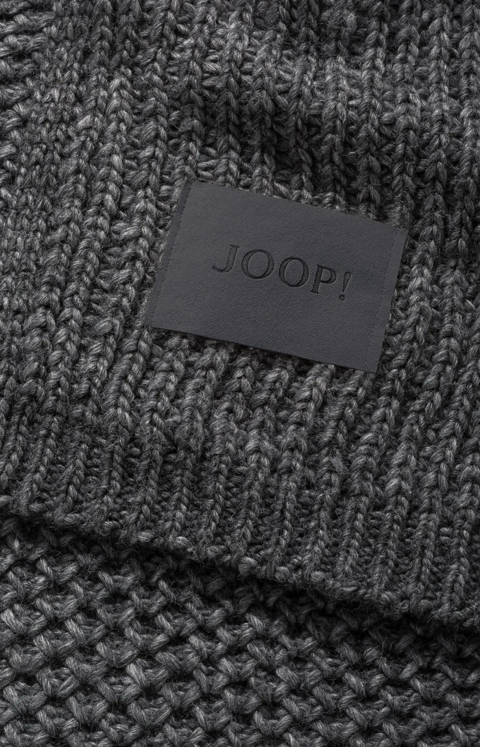 Wohndecke JOOP! DOUBLE-KNIT in Anthrazit