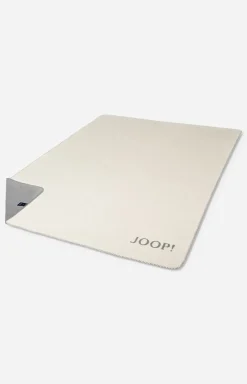Wohndecke JOOP! MELANGE-DOUBLEFACE in Natur-Silber