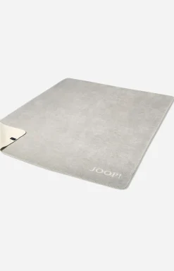 Wohndecke JOOP! MELANGE-DOUBLEFACE in Stein-Silber