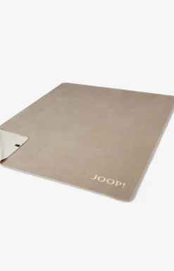 Wohndecke Melange-Doubleface in Sand/Natur