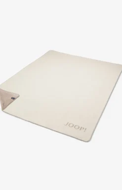 Wohndecke Uni-Doubleface in Ecru-Feder