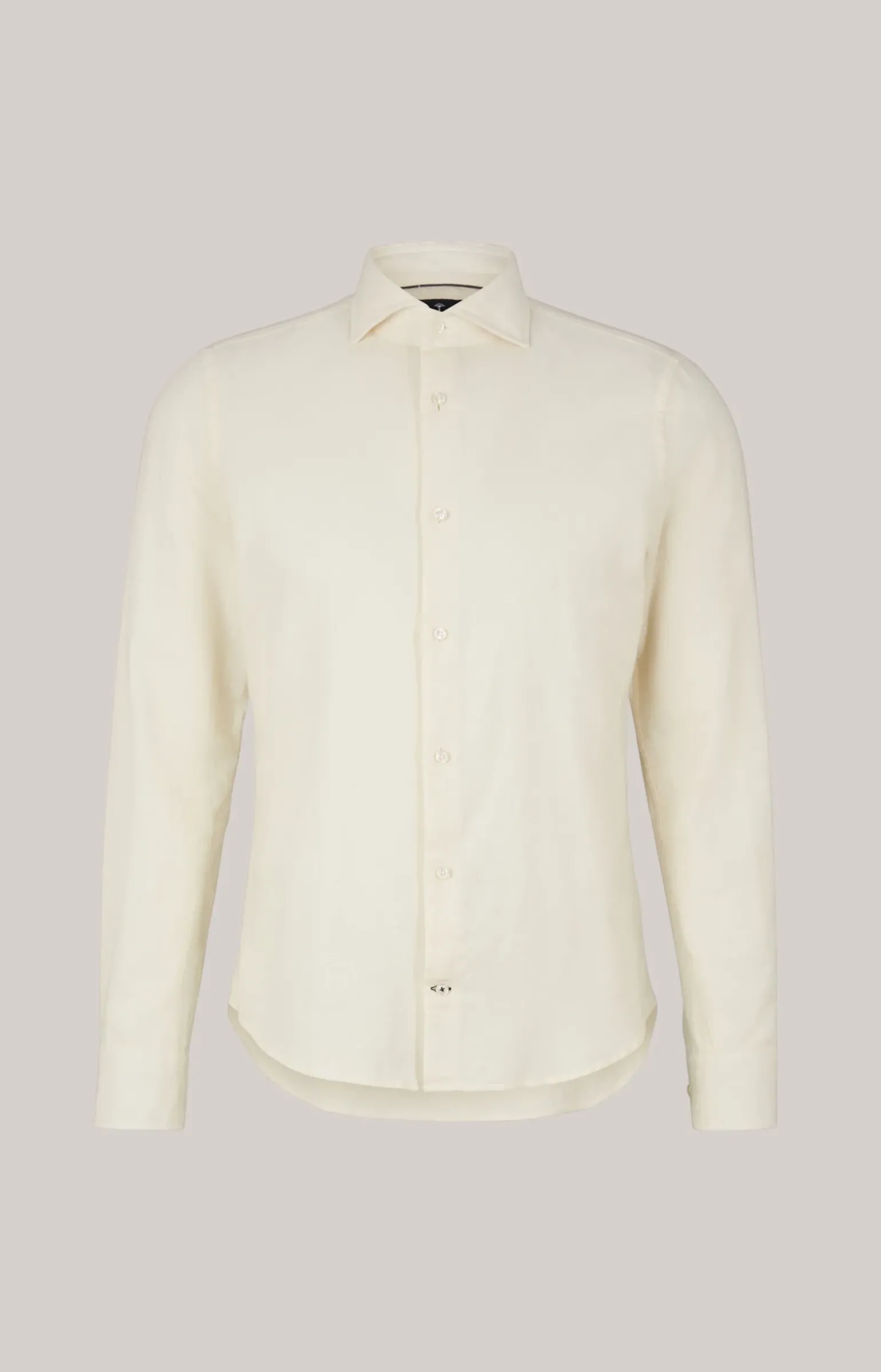 Wollflanell-Hemd Pai in Offwhite