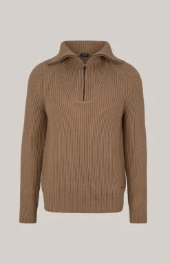 Wool-Mix-Pullover Brunor in Hellbraun