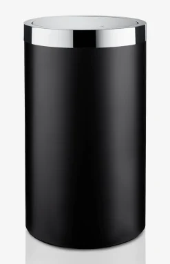 Wäschebehälter Chromeline Black in Schwarz