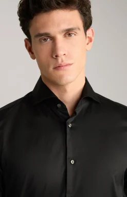 X-Long Hemd Pai in Schwarz